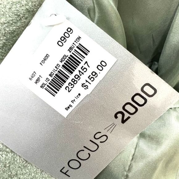 NWT Focus 2000 Wool Jacket w/ Bell Sleeves - Mint Green | 6 - Picture 7 of 9